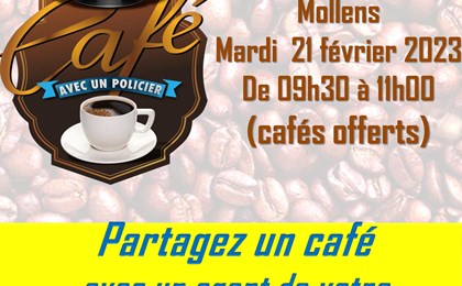 Café avec un policier à la Mi-Côte