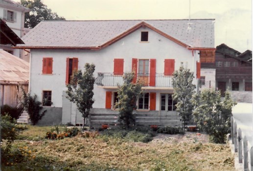 L’ancienne maison familiale sise à l’emplacement de la boucherie actuelle.