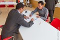 Signature de la fondation de Crans-Montana Energies SA, le 30 août 2013.