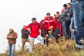 Visite de la piste Mont-Lachaux - Visite, le 10 octobre 2013, de la piste du Mont-Lachaux