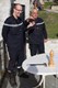 Dernier garde à vous - Passation de pouvoir symbolique entre le cap Normand Pillet et le plt Simon Perruchoud