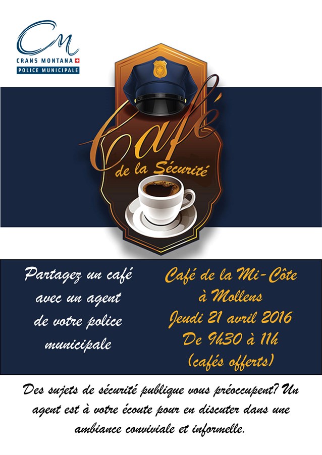 Affiche Cafés De La Sécurité